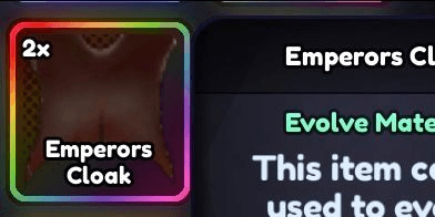 Gambar Product Emperor's Cloak Evo Item Anime Last Stand