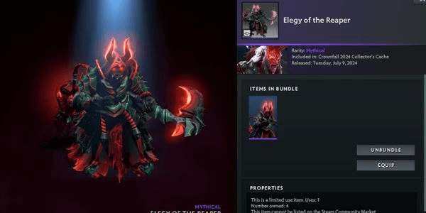 Gambar Product Elegy Of The Reaper (Grimstroke Set) Crownfall Collector Cache 2024