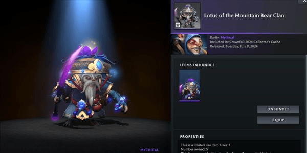Gambar Product Lotus Of The Mountain Bear Clan (Meepo Set) Crownfall Collector Cache 2024