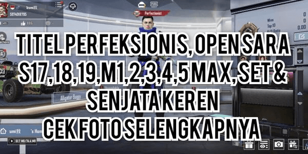 Gambar Product AKUN PUBG " OPEN SARA, SET & SENJATA KEREN "