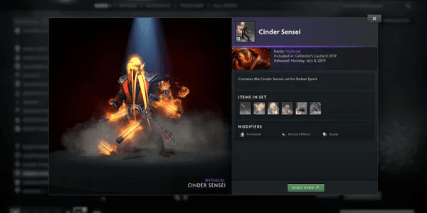 Cinder Sensei (Ember Spirit Set)