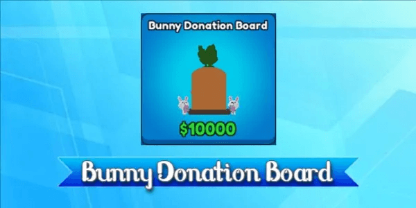 Bunny Donation Board