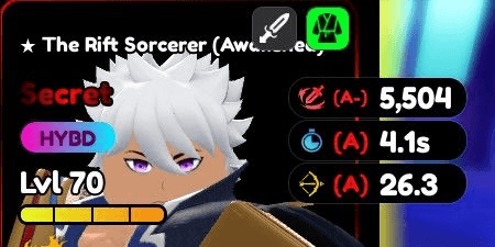 Gambar Product Secret Gojo (The Rift Sorcerer) | Anime Defenders