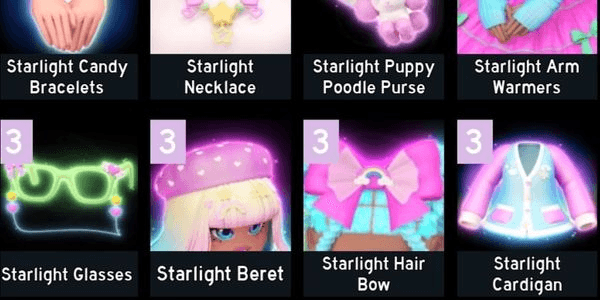 Gambar Product Starlight Set || Royale High || Heavens Gate