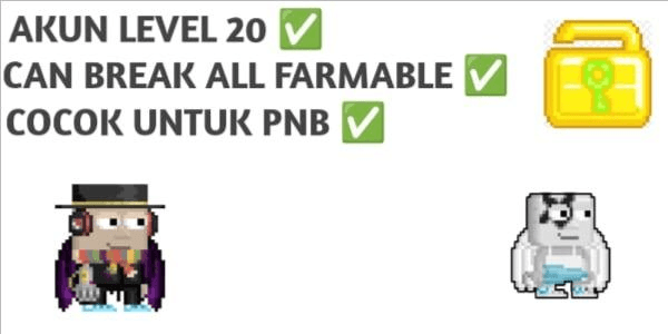 Gambar Product GROWTOPIA LEVEL 20 ACCOUNT