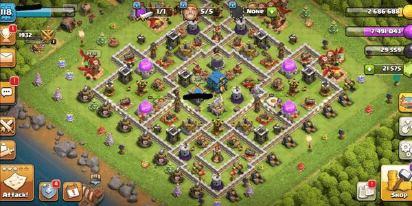 Gambar Product TH 11 MAX | GEMS 20,000+ | LEAGUE MEDALS 2,500