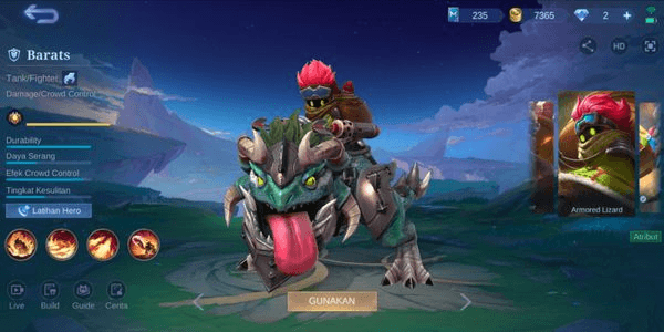 Gambar Product Armored Lizard (Basic Skin Barats)