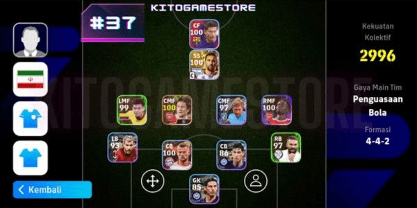 Gambar Product AKUN E FOOTBALL MURAH MERIAH - LOGIN KONAMI - #037