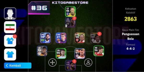Gambar Product AKUN E FOOTBALL MURAH MERIAH - LOGIN KONAMI - #036