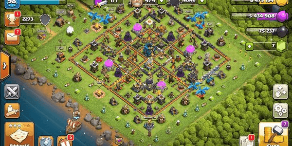 Gambar Product ANDROID / IOS - TH12 - KING 10-30 QUEEN 10-30 WARDEN 0-10 / WALL BAGUS / TROOPS BAGUS / DEFENSE BAGUS / MURAH BANGET