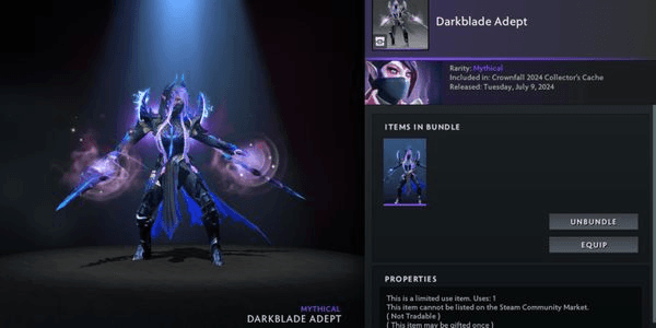 Gambar Product Darkblade Adept (Templar Assassin Set Crownfall 2024 Collector's Cache)