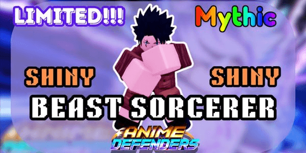 Gambar Product Beast Sorcerer | Megumi Fushiguro | Shiny | Mythical Units | New!!! | Anime Defenders | RBL