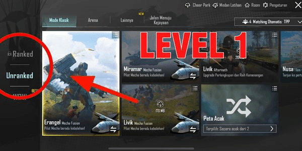 Gambar Product PUBG Mobile Level 1 Smurf Account