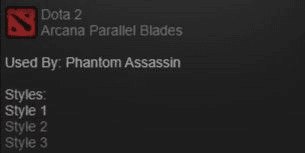 Gambar Product Exalted Manifold Paradox (Arcana Phantom Assassin)