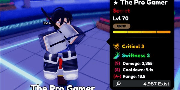 Gambar Product The Pro Gamer | Anime Defenders