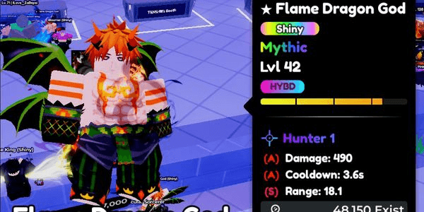 Gambar Product SHINY EVO FLAME DRAGON - Anime Defenders