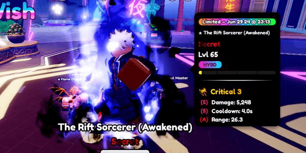 Gambar Product The Rift Sorcerer (Awakened) || Satoru Gojo Best Stats