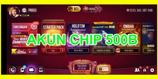 Gambar Product ACCOUNT CONTAINS CHIP 500B