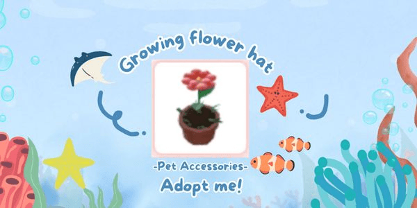 Gambar Product Growing Flower hat pet wear adopt me