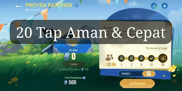 Gambar Product 20 Tap Partner Project + Bonus Like Profil