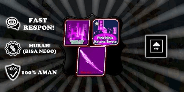 Gambar Product Pink Ninja Katana | LIMITED | Blade Ball