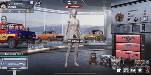 Gambar Product Akun PUBG | Set Mythic 78 + Skin Senjata Super MAX Glacier, AKM, AWM Sultan Full Garansi |