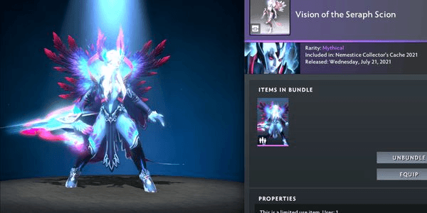 Gambar Product Vision of the Seraph Scion (Vengeful Spirit Set Nemestice Collector's Cache)