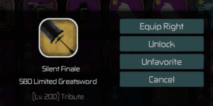 Silent Finale +20 Max Limited Merchant | Swordburst 2