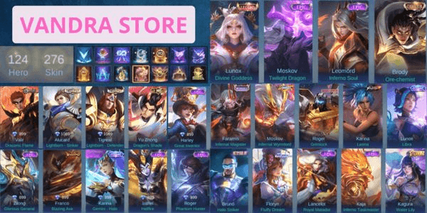 Gambar Product Akun Mobile Legend Banyak Skin Bagus [GARANSI 100% AMAN]