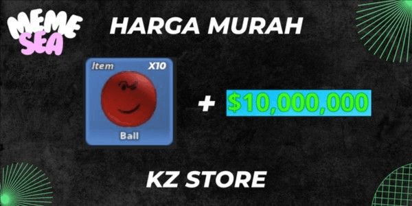 Gambar Product Bundle Ball x10+10M Money - Meme Sea