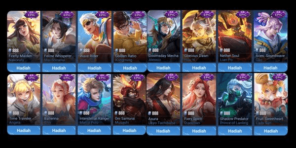 Gambar Product Request Gift Skin Epic (888 Token)