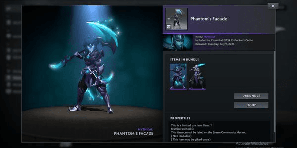 Gambar Product Phantom's Façade (Bundle Phantom Assassin Crownfall Act III and Collector's Cache)