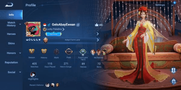 Gambar Product Akun HOK Pribadi TERMURAH!!! (Skin Sultan, Full Hero, Starstone & Token Banyak)