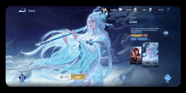 Gambar Product Skin Luna Legend KIC Hoarfrost Maiden Murah
