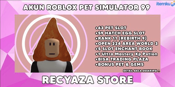 Gambar Product Akun Rank 11 - Pet Simulator 99