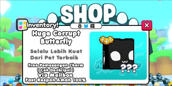 Gambar Product Huge Corrupt Butterfly