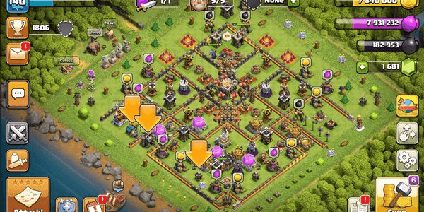 Gambar Product ANDROID / IOS - TH11 - KING 10-30 QUEEN 10-30 WARDEN 0-10 / WALL BAGUS / TROOPS BAGUS / DEFENSE BAGUS / MURAH BANGET
