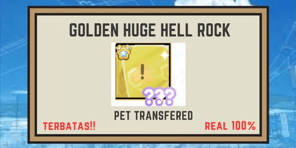 Gambar Product golden huge hell rock