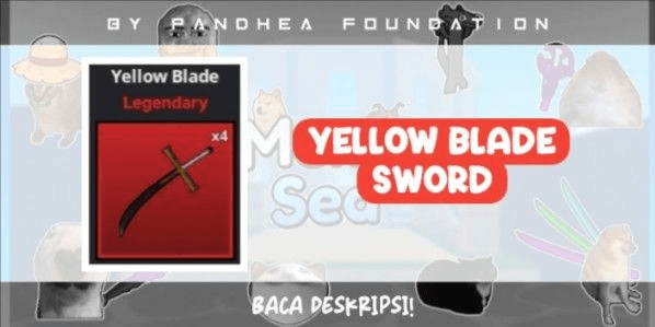 Gambar Product SEA MEME | Yellow Blade (legendary sword)
