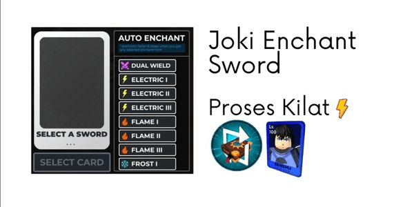Gambar Product Joki Enchant Sword - Request Sendiri