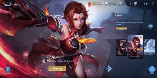 Blazing Blade Skin (Luna)