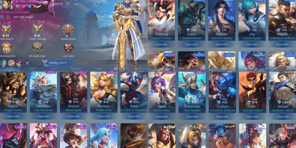 Gambar Product SKIN 137 HERO 83 Lightborn Alucard,Tigreal,CC Nata,M5 YuZhong,15Epic Emblem Allmax