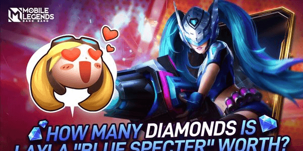 Gambar Product Gift Skin Mobile Legends Layla Blue Specter (Epic Limited Skin Layla) / Skin Ml / Skin Epic / Diamond Ml / Dm Ml / Efek Recall Tas Tas / Akun Ml