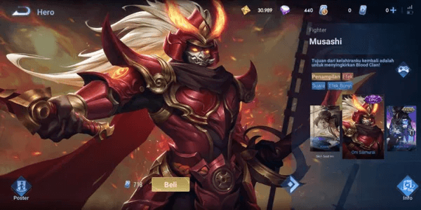Oni Samurai Skin (Musashi)