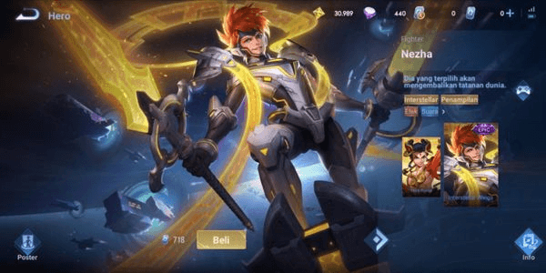 Gambar Product Interstellar Wings Skin (Nezha)
