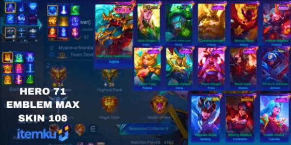 LUCKBOX ALPHA, EPIC MOSKOV URANUS ZILONG FREYA, VENOM GROCK, BLAZING EZME ALDOUS