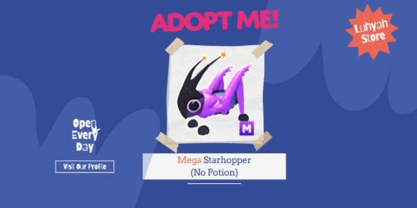 Gambar Product Mega Starhopper (No Potions) Adopt Me