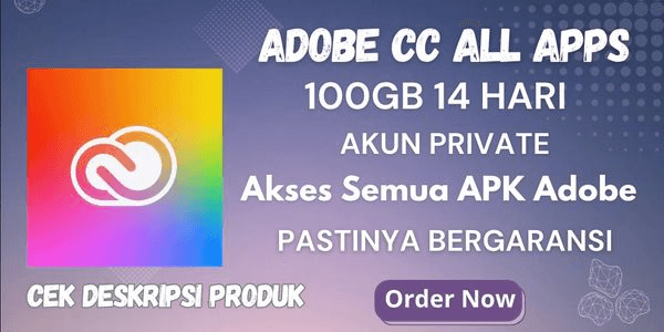 Gambar Product Adobe CC All Apps + 100GB (14 Hari)