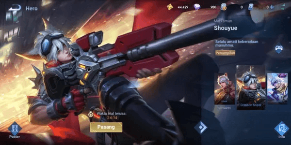 Crimson Sniper Skin (Shouyue)