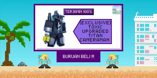 Gambar Product (Exclusive) Toxic Upgraded Titan Cameraman - Toilet Tower Defense